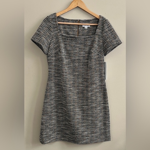 Calvin Klein Dresses & Skirts - Calvin Klein brown and black tweed dress size 8 new